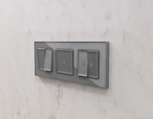 Рамка трехместная Ambrella Volt Arctic AF580653 Рамка трехместная Ambrella Volt Arctic AF580653