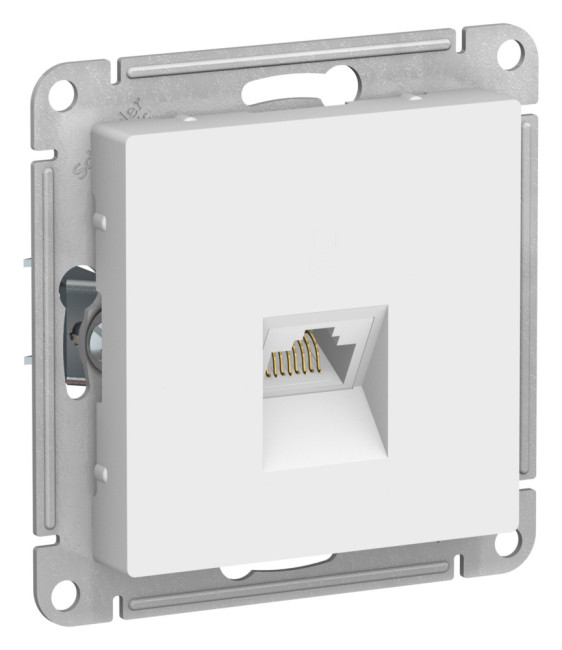 Розетка компьютерная RJ45, кат. 6A, Systeme Electric AtlasDesign Лотос ATN001386