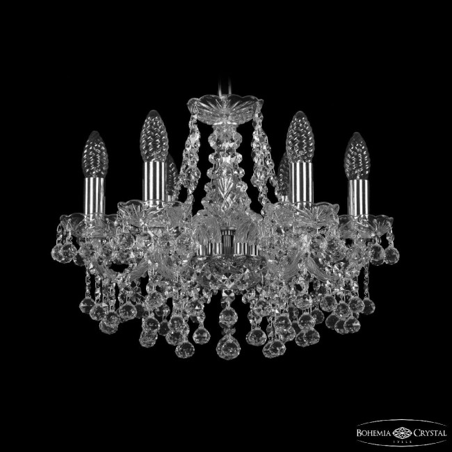 Подвесная люстра Bohemia Ivele Crystal 1409/6/141 Ni Подвесная люстра Bohemia Ivele Crystal 1409/6/141 Ni