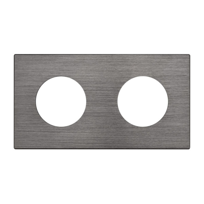 Рамка 2-местная алюминиевая Arlight FRM-PRESTO-ALR-2-GR 043874 Рамка 2-местная алюминиевая Arlight FRM-PRESTO-ALR-2-GR 043874