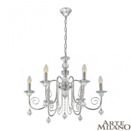 Подвесная люстра Arte Milano 346109/6 CR Подвесная люстра Arte Milano 346109/6 CR