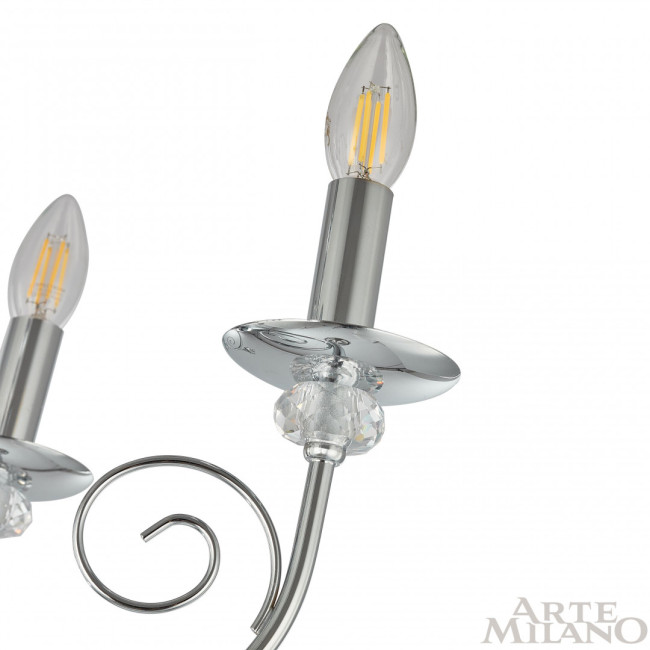 Подвесная люстра Arte Milano 346109/6 CR Подвесная люстра Arte Milano 346109/6 CR