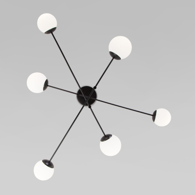 Потолочная люстра Eurosvet Netz 30181/6 черный Smart a062214