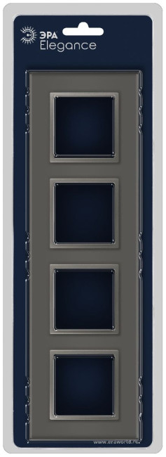 Рамка на 4 поста Эра Elegance 14-5104-16 Б0065839 Рамка на 4 поста Эра Elegance 14-5104-16 Б0065839