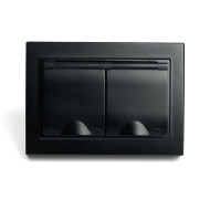 Розетка 2-местная с/з с крышкой Stekker Эрна PST16-9015-03 49138 Розетка 2-местная с/з с крышкой Stekker Эрна PST16-9015-03 49138