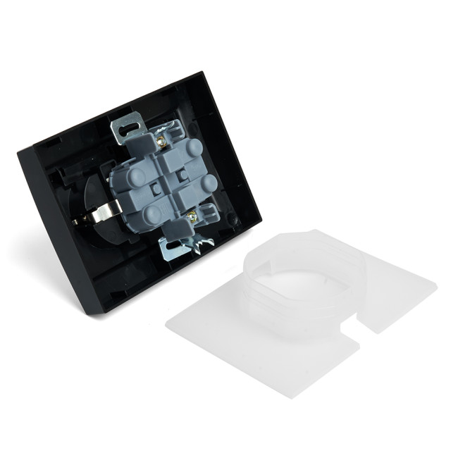 Розетка 2-местная с/з с крышкой Stekker Эрна PST16-9015-03 49138 Розетка 2-местная с/з с крышкой Stekker Эрна PST16-9015-03 49138