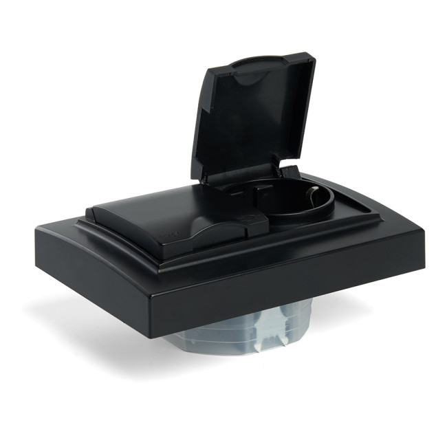 Розетка 2-местная с/з с крышкой Stekker Эрна PST16-9015-03 49138 Розетка 2-местная с/з с крышкой Stekker Эрна PST16-9015-03 49138