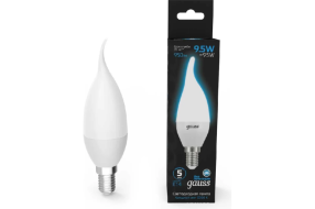 Лампа светодиодная Gauss E14 9,5W 6500K матовая 104101310 Лампа светодиодная Gauss E14 9,5W 6500K матовая 104101310