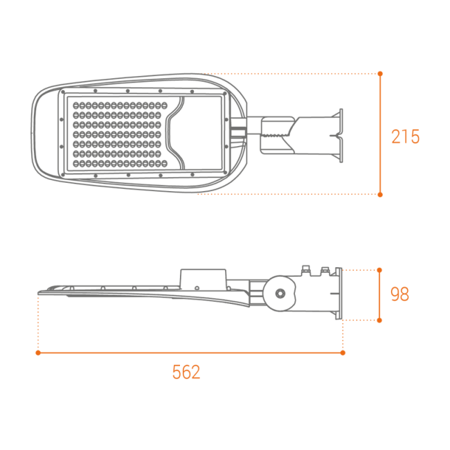Уличный консольный светильник Wolta STL-70W/05
