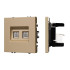 Механизм сдвоенной компьютерной розетки Arlight SCT-NOBE-MPC2-SFPL-GD (RJ-45, CAT6) 054314 Механизм сдвоенной компьютерной розетки Arlight SCT-NOBE-MPC2-SFPL-GD (RJ-45, CAT6) 054314
