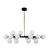 Люстра на штанге Lumina Deco Marsiada LDP 6033-16 BK+MD Люстра на штанге Lumina Deco Marsiada LDP 6033-16 BK+MD