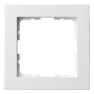 Рамка Jasmart G-Classic 1-постовая белый глянцевый поликарбонат G1001W