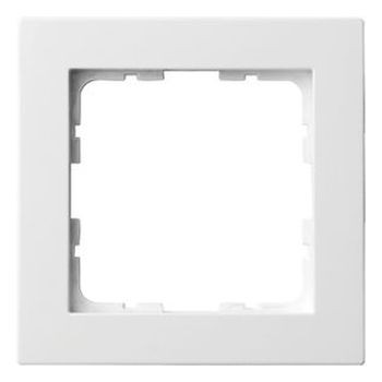 Рамка Jasmart G-Classic 1-постовая белый глянцевый поликарбонат G1001W Рамка Jasmart G-Classic 1-постовая белый глянцевый поликарбонат G1001W