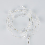 Гирлянда Uniel ULD-S1900-020/STB/2AA WHITE IP20 SNOWFLAKES MINI
