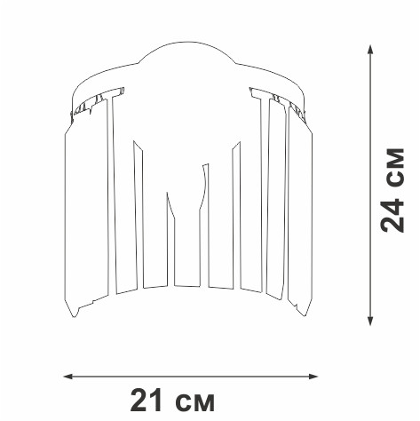 Настенный светильник Vitaluce V5151-9/1A Настенный светильник Vitaluce V5151-9/1A