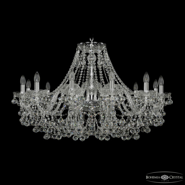 Подвесная люстра Bohemia Ivele Crystal 1409/12/360 Ni