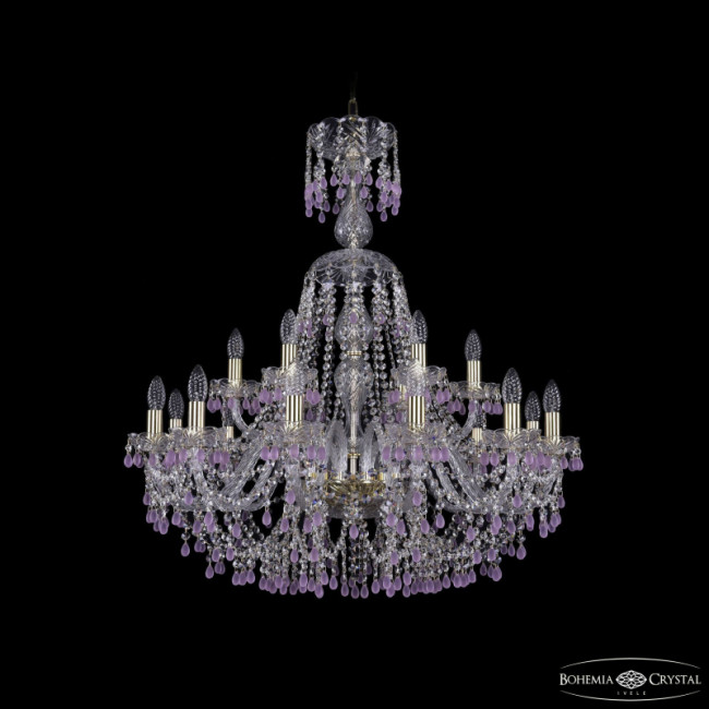Подвесная люстра Bohemia Ivele Crystal 1410/12+6/300/XL-95 G V7010