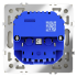 Розетка с USB, А+А Voltum S70 VLS040405 (сталь)