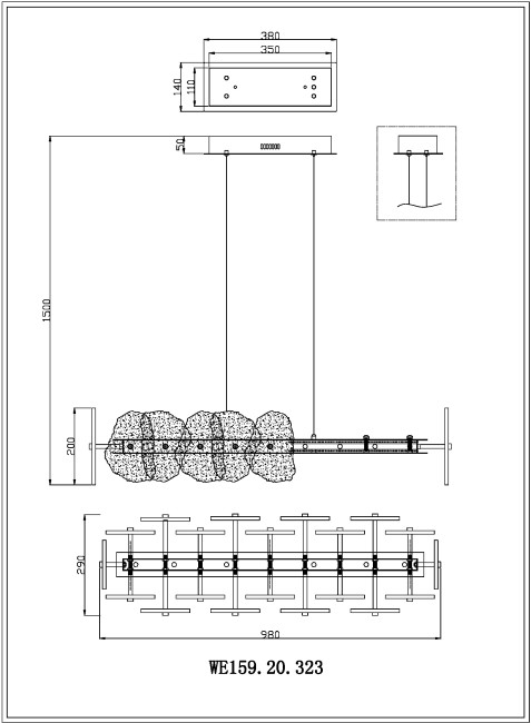Подвесная люстра Wertmark Nicola WE159.20.323 Подвесная люстра Wertmark Nicola WE159.20.323