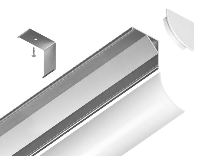 Алюминиевый угловой профиль Ambrella Light Alum Profile GP2100AL Алюминиевый угловой профиль Ambrella Light Alum Profile GP2100AL