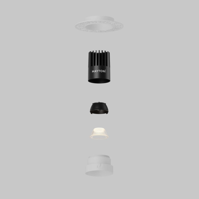 Встраиваемый светильник Maytoni Dip DL119-10W-2.7K-TRS-W