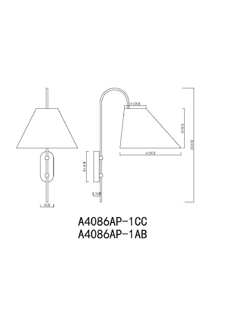 Бра Arte Lamp Rondo A4086AP-1CC Бра Arte Lamp Rondo A4086AP-1CC