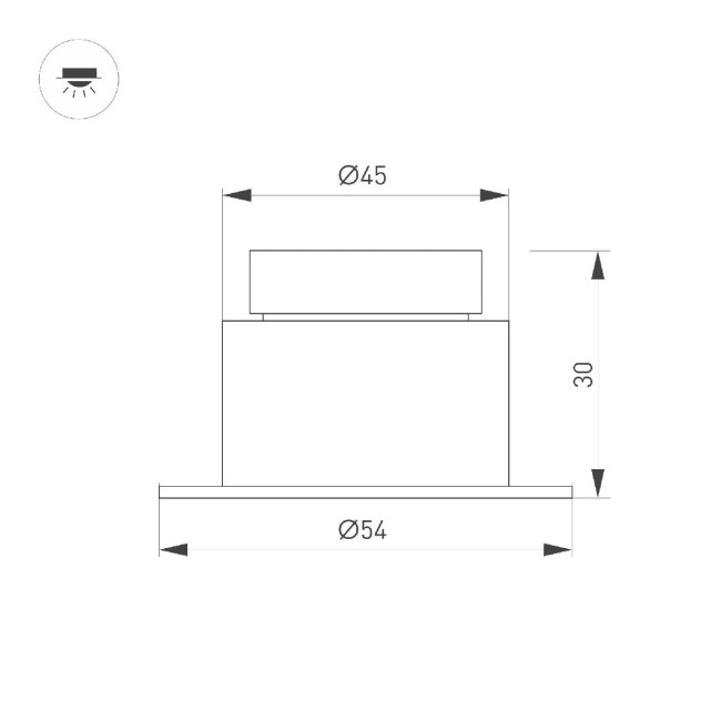 Встраиваемый светильник Arlight MS-GLORY-BUILT-R54-5W Day4000 (WH, 60 deg, 230V) 047286 Встраиваемый светильник Arlight MS-GLORY-BUILT-R54-5W Day4000 (WH, 60 deg, 230V) 047286