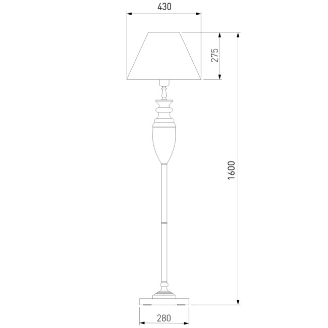 Торшер Eurosvet 009/1T RDM (янтарь) Торшер Eurosvet 009/1T RDM (янтарь)