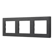 Рамка трехместная Arlight FRM-PRESTO-ALS-3-BK 043857 Рамка трехместная Arlight FRM-PRESTO-ALS-3-BK 043857