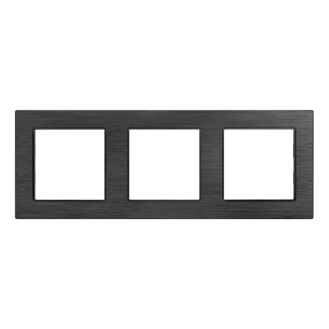 Рамка трехместная Arlight FRM-PRESTO-ALS-3-BK 043857 Рамка трехместная Arlight FRM-PRESTO-ALS-3-BK 043857