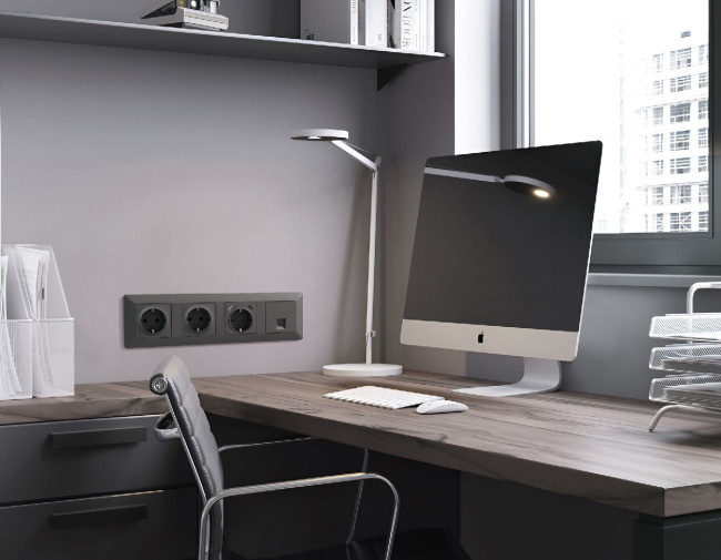 Рамка четырехместная Ambrella Volt Line AF110804 Рамка четырехместная Ambrella Volt Line AF110804