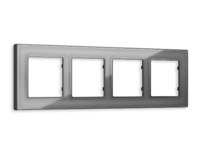 Рамка четырехместная Ambrella Volt Arctic AF580654 Рамка четырехместная Ambrella Volt Arctic AF580654