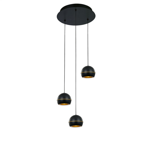 Подвесной светильник MD21001034-3A black/gold Подвесной светильник MD21001034-3A black/gold