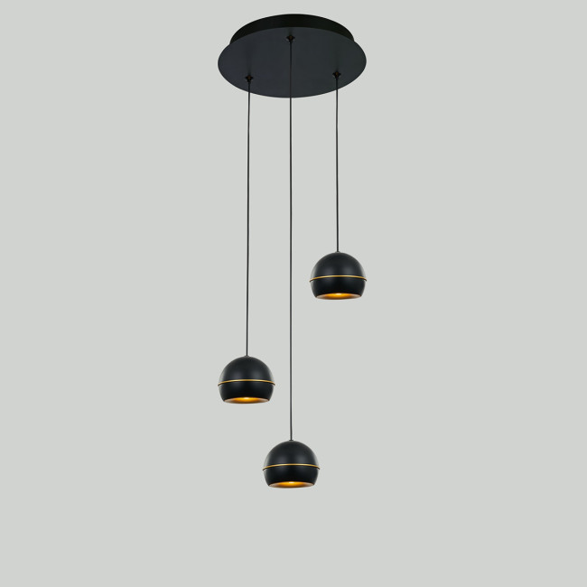 Подвесной светильник MD21001034-3A black/gold Подвесной светильник MD21001034-3A black/gold