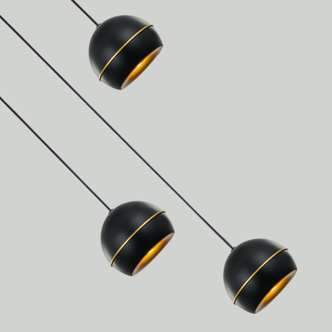 Подвесной светильник MD21001034-3A black/gold Подвесной светильник MD21001034-3A black/gold