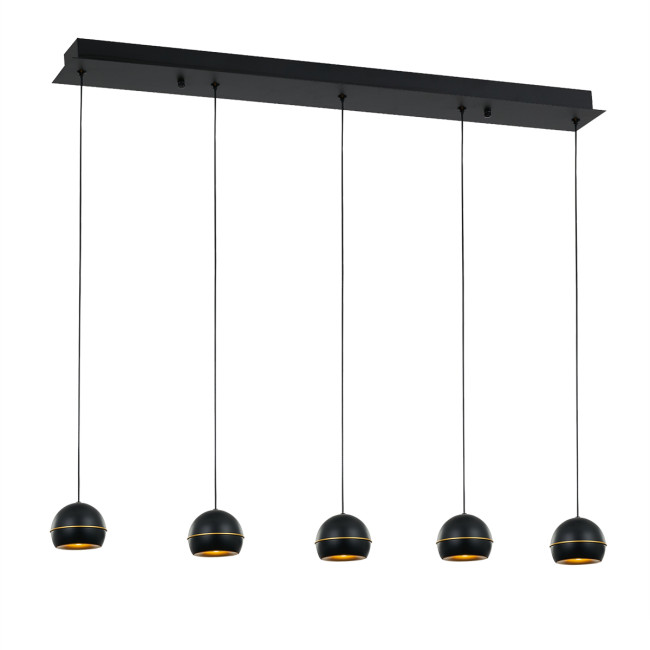 Подвесная люстра DeLight Collection MD21001034-5B black/gold Подвесная люстра DeLight Collection MD21001034-5B black/gold