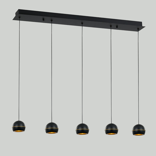 Подвесная люстра DeLight Collection MD21001034-5B black/gold Подвесная люстра DeLight Collection MD21001034-5B black/gold