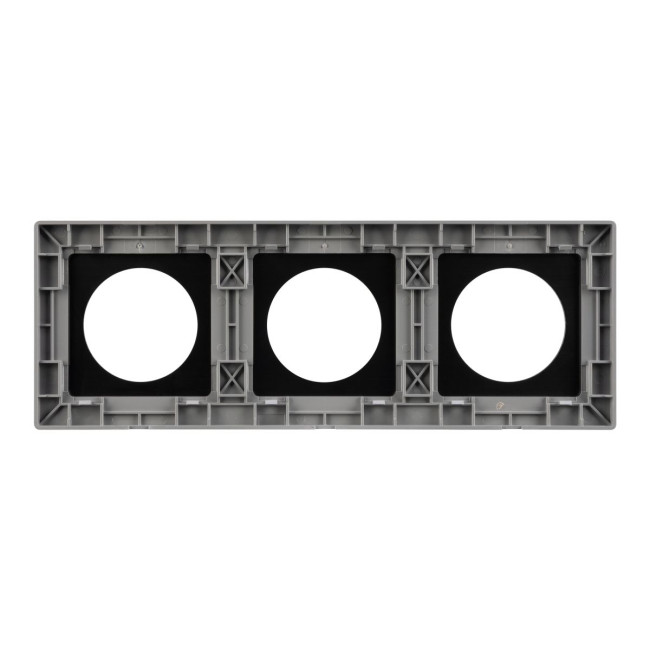 Рамка 3-местная алюминиевая Arlight FRM-PRESTO-ALR-3-GR 043873