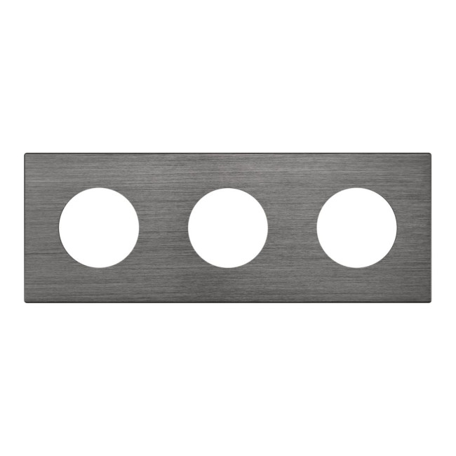 Рамка 3-местная алюминиевая Arlight FRM-PRESTO-ALR-3-GR 043873