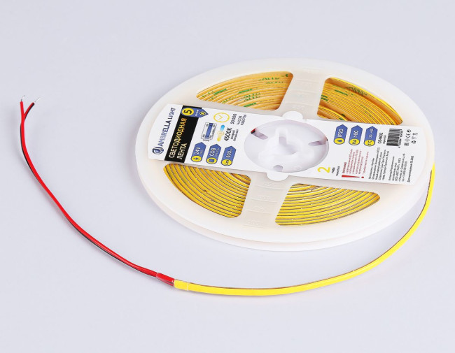 Светодиодная лента Ambrella Light Illumination COB 384Led/ 7W m/ 24V IP20 4500K/ 5m*3mm*2mm (2 конт.) GS4602 Светодиодная лента Ambrella Light Illumination COB 384Led/ 7W m/ 24V IP20 4500K/ 5m*3mm*2mm (2 конт.) GS4602