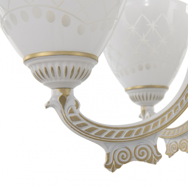 Подвесная люстра Arte Milano 343837/8 WT+G Подвесная люстра Arte Milano 343837/8 WT+G