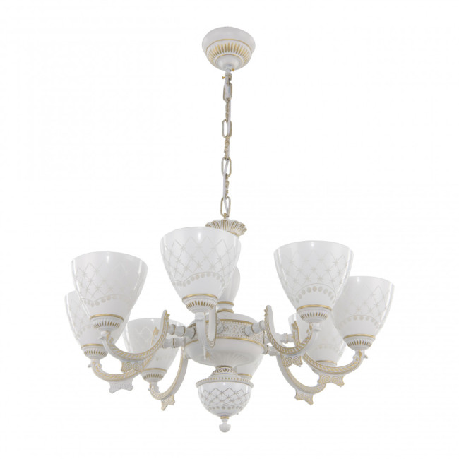 Подвесная люстра Arte Milano 343837/8 WT+G Подвесная люстра Arte Milano 343837/8 WT+G