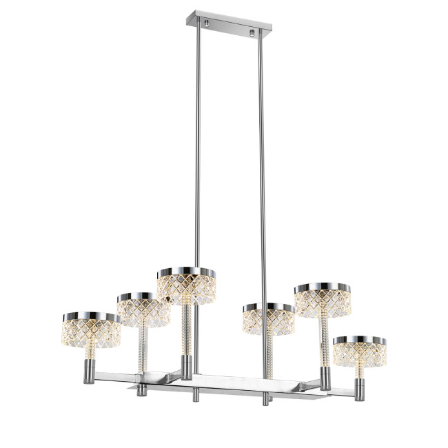 Подвесная люстра Delight Collection MD21020075 MD21020075-6B chrome Подвесная люстра Delight Collection MD21020075 MD21020075-6B chrome