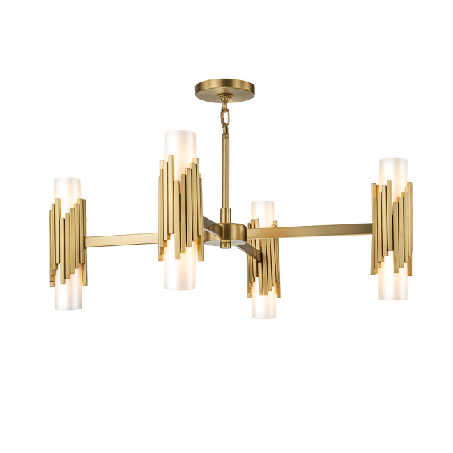 Подвесная люстра Elstead Lighting MARVELE8-AB-OPAL Подвесная люстра Elstead Lighting MARVELE8-AB-OPAL