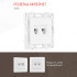 Розетка RJ45 Arte Milano 217.45-2.white Розетка RJ45 Arte Milano 217.45-2.white