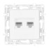 Розетка RJ45 Arte Milano 217.45-2.white Розетка RJ45 Arte Milano 217.45-2.white