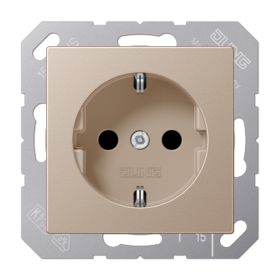 Розетка 2K+З со шторками Jung A1520KICH Розетка 2K+З со шторками Jung A1520KICH