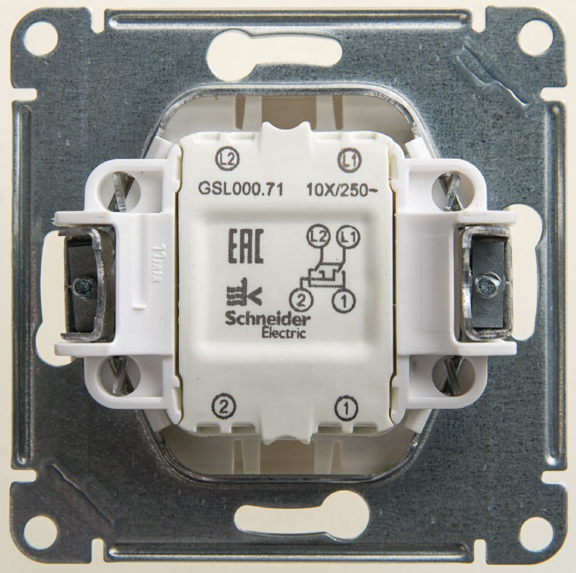 Переключатель перекрестный Systeme Electric Glossa Перламутр GSL000671 Переключатель перекрестный Systeme Electric Glossa Перламутр GSL000671