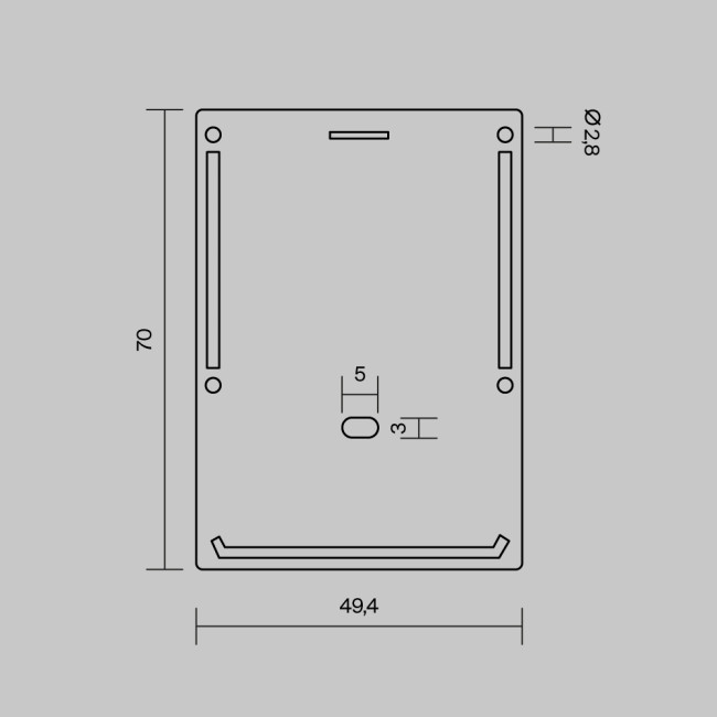Комплект заглушек (для профиля ALM-5070-S-2M) 2 шт Maytoni ALM-5070-S-EC Комплект заглушек (для профиля ALM-5070-S-2M) 2 шт Maytoni ALM-5070-S-EC