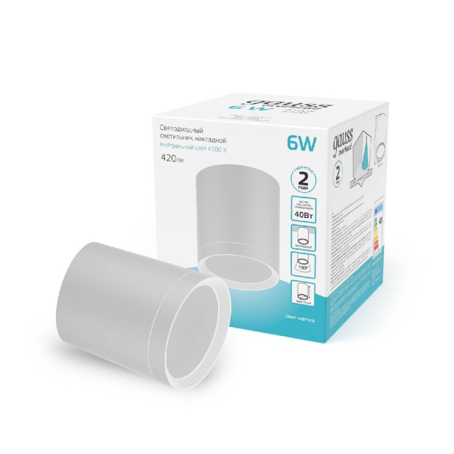 Потолочный светодиодный светильник Gauss Overhead HD022 Потолочный светодиодный светильник Gauss Overhead HD022